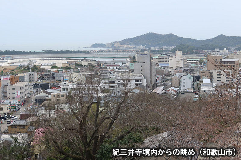 紀三井寺境内からの眺め