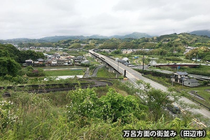 万呂方面の街並み（田辺市）