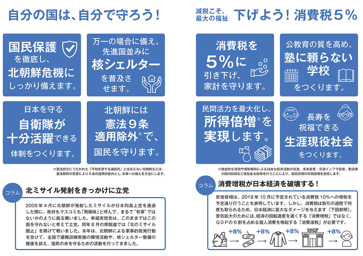 幸福実現党NEWS 2017年 特別号（裏側）